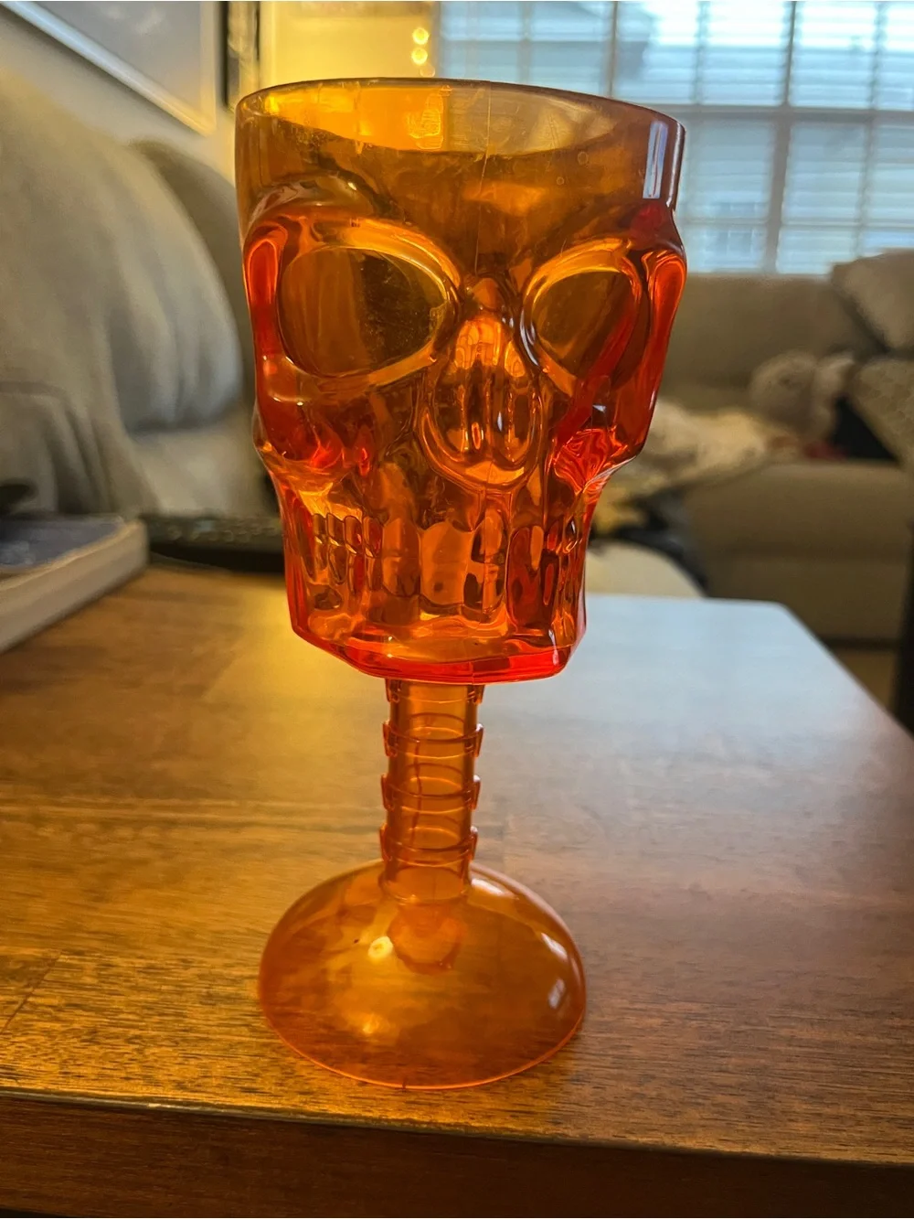 Orange Skull Goblet